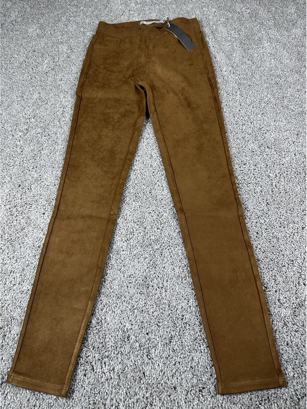 Tractr Jeggings Size 2 26 Waist Brown Elastic Waist NWT